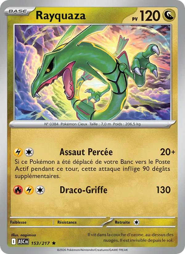 Rayquaza, Héros Transcendants 153