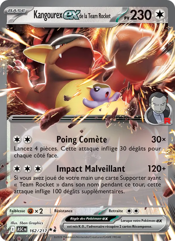 Kangourex-ex de la Team Rocket, Héros Transcendants 162