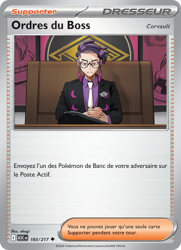 Ordres du Boss, Héros Transcendants 183
