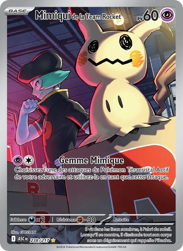Mimiqui de la Team Rocket, Héros Transcendants 238