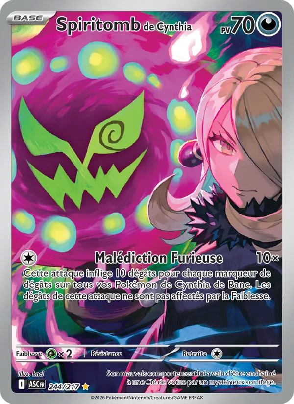 Spiritomb de Cynthia, Héros Transcendants 244