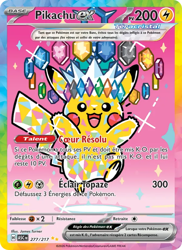 Pikachu-ex, Héros Transcendants 277