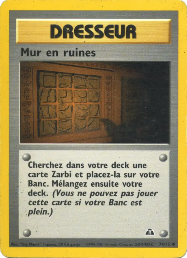 Mur en ruines, Neo Discovery 74