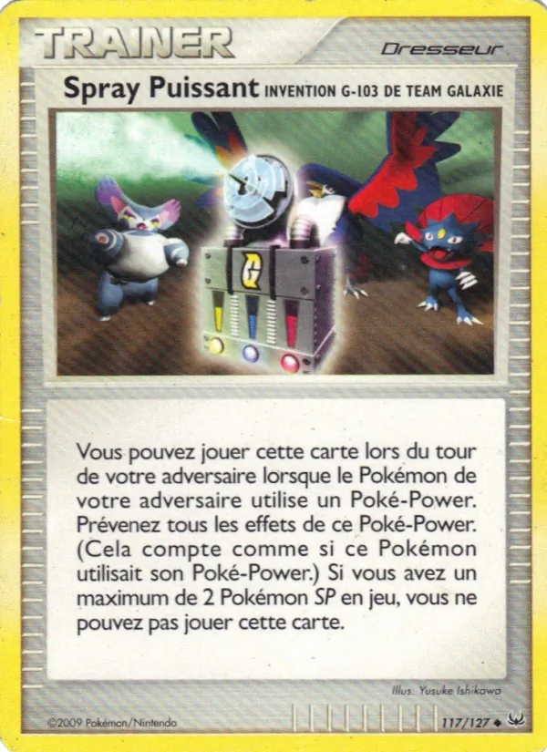Spray Puissant Invention G-103 de Team Galaxie, Platine 117