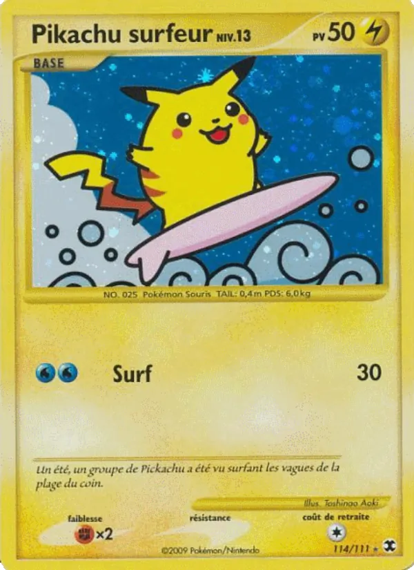 Pikachu surfeur Niv. 13, Rivaux Émergeants 114