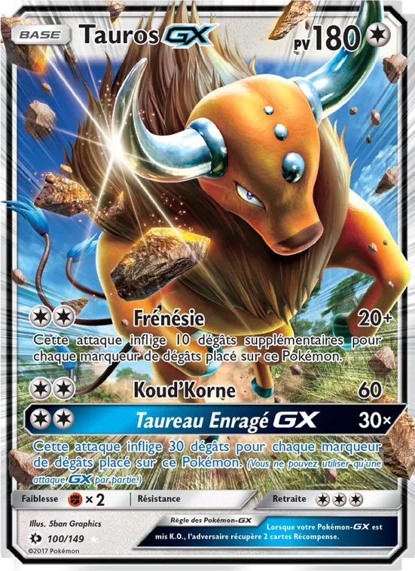 Tauros GX, Soleil et Lune 100