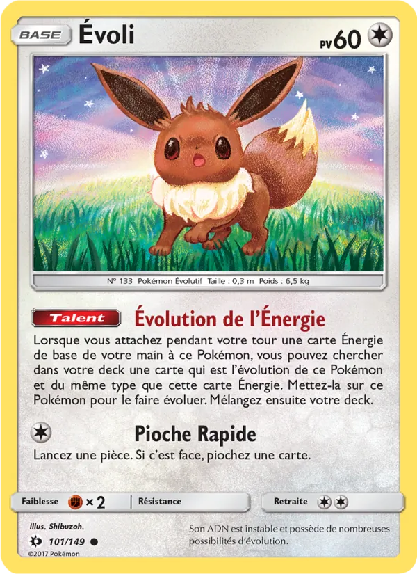 Évoli, Soleil et Lune 101