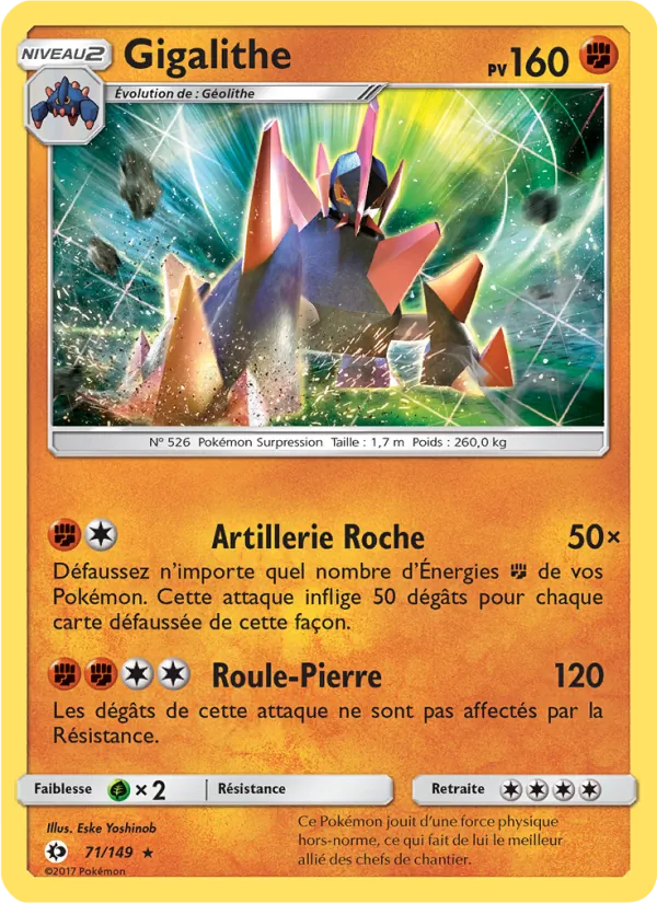 Gigalithe, Soleil et Lune 71