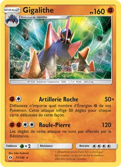 Gigalithe, Soleil et Lune 71