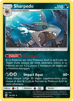 Sharpedo, Soleil et Lune 82