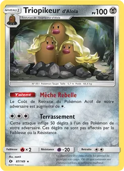 Triopikeur d’Alola, Soleil et Lune 87