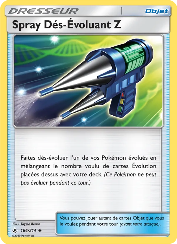 Spray Dés-Évoluant Z, Alliance Infaillible 166