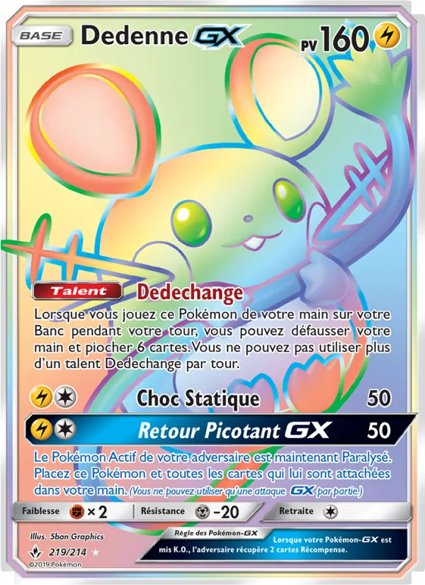 Dedenne GX, Alliance Infaillible 219