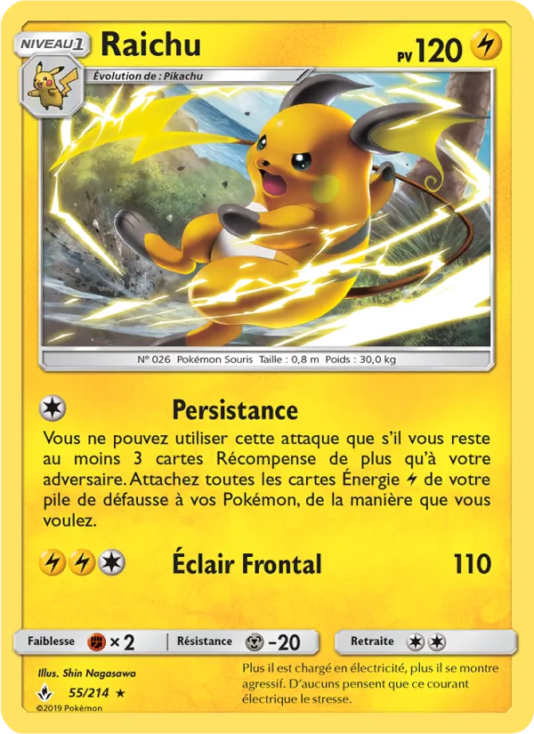 Raichu, Alliance Infaillible 55