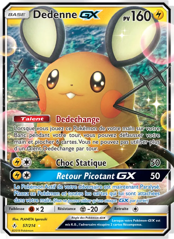 Dedenne GX, Alliance Infaillible 57