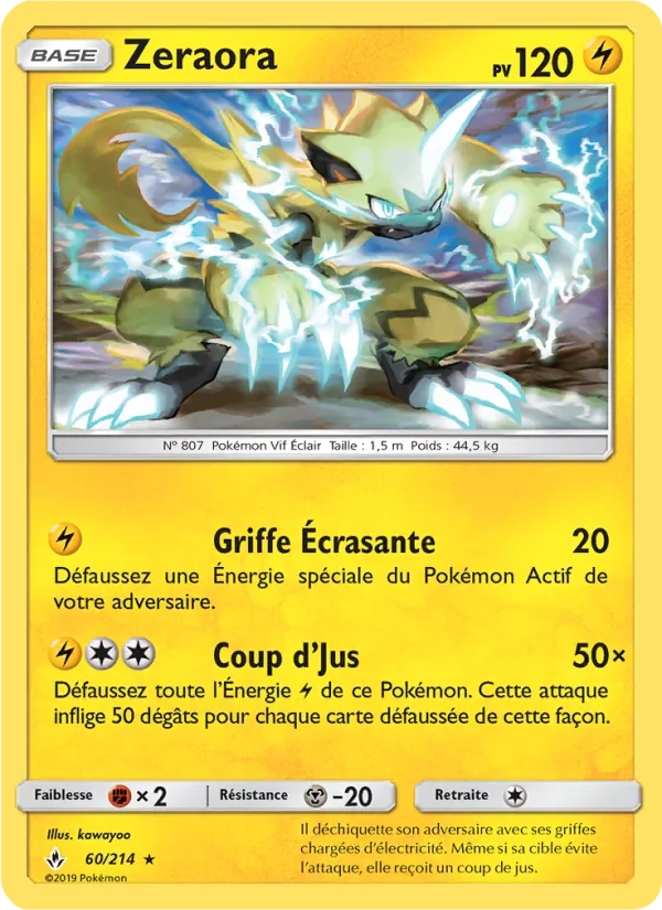Zeraora, Alliance Infaillible 60