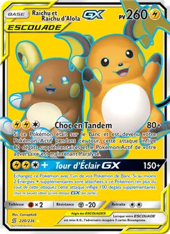 Raichu et Raichu d’Alola GX, Harmonie des Esprits 220