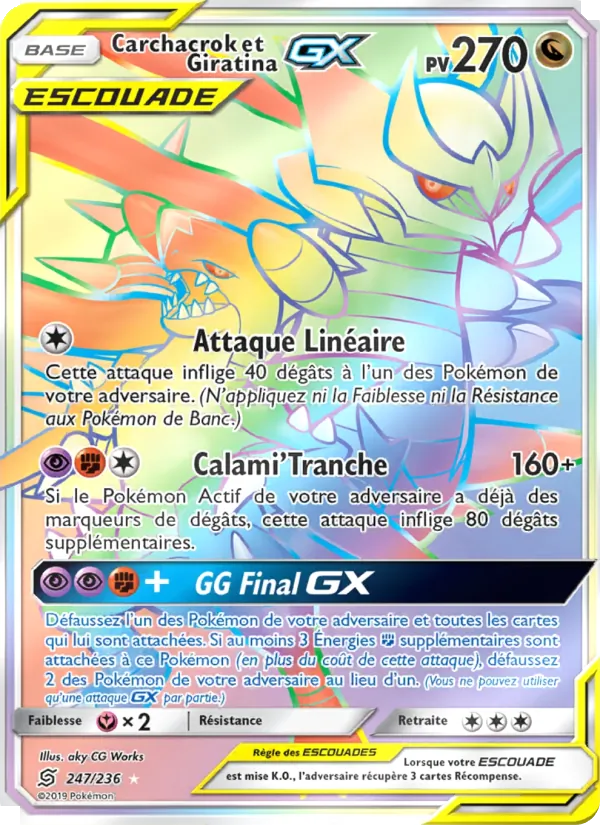 Carchacrok et Giratina GX, Harmonie des Esprits 247