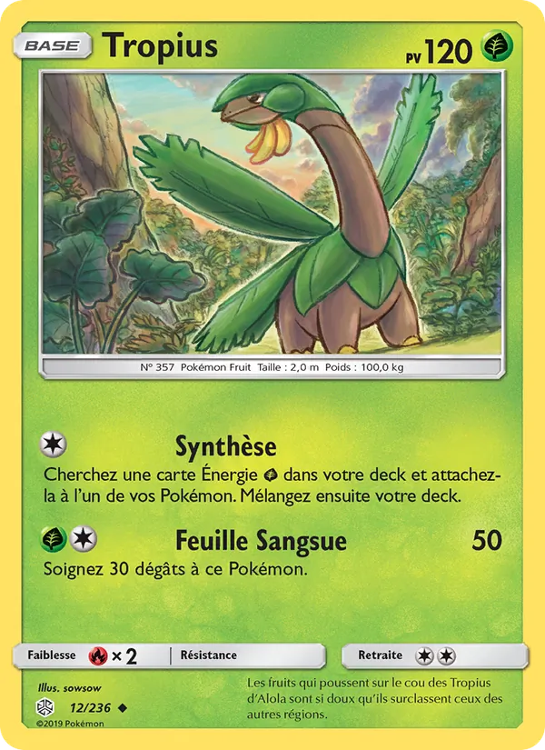 Tropius, Éclipse Cosmique 12