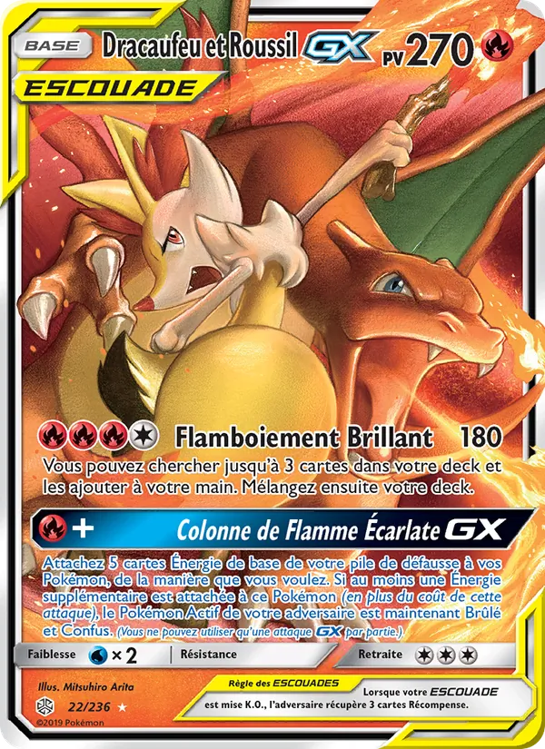 Dracaufeu et Roussil GX, Éclipse Cosmique 22