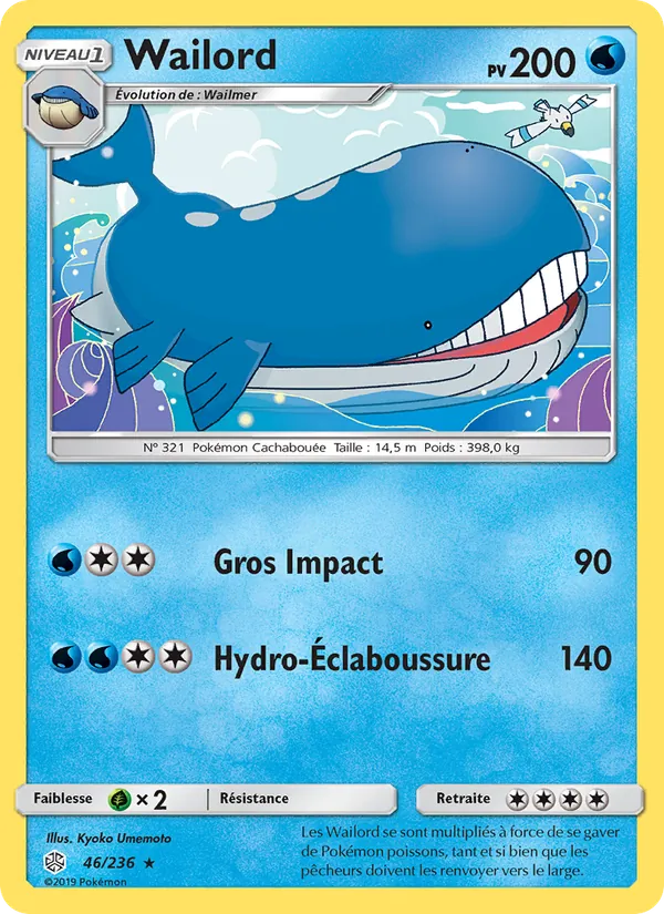 Wailord, Éclipse Cosmique 46