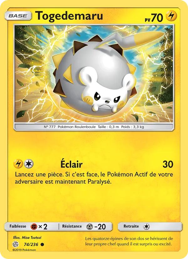 Togedemaru, Éclipse Cosmique 74