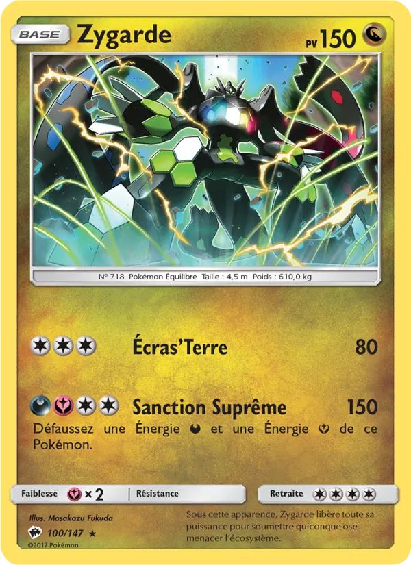 Zygarde, Ombres Ardentes 100