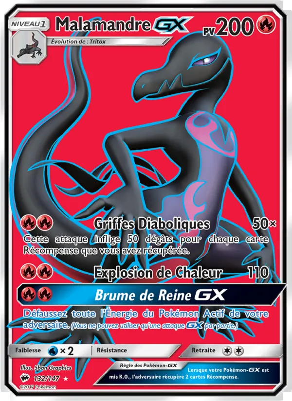 Malamandre GX, Ombres Ardentes 132