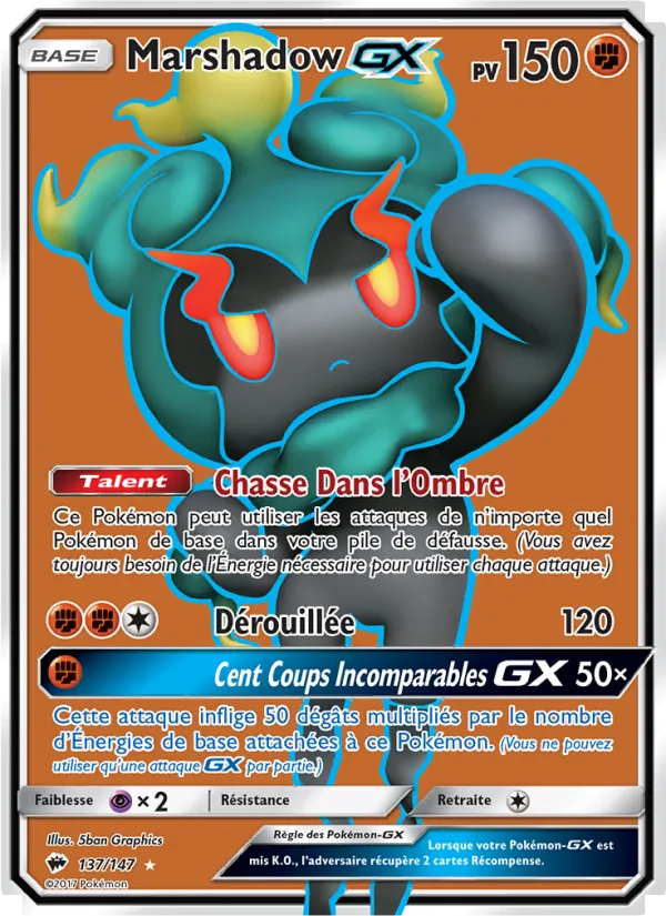 Marshadow GX, Ombres Ardentes 137