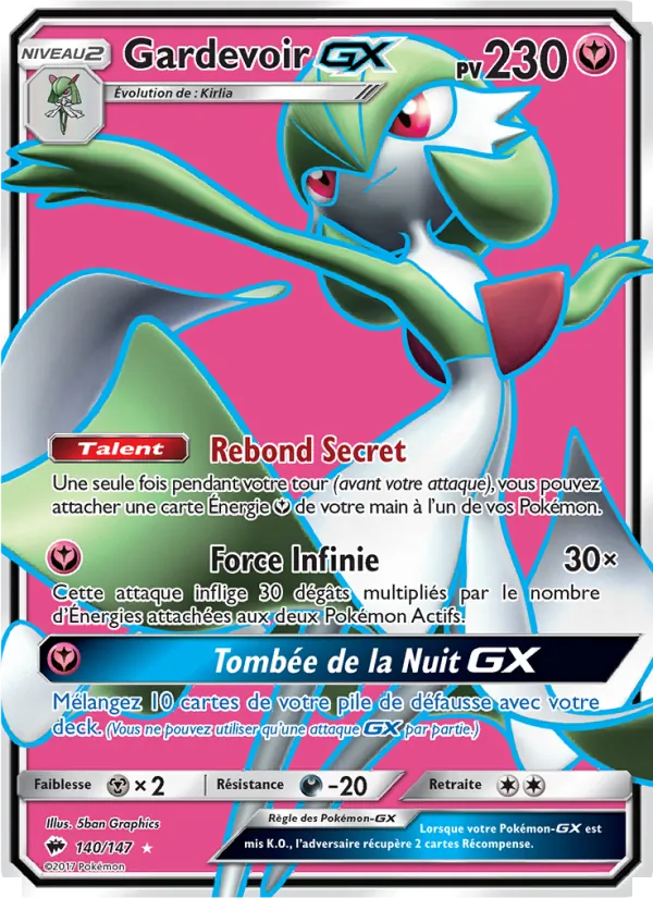 Gardevoir GX, Ombres Ardentes 140