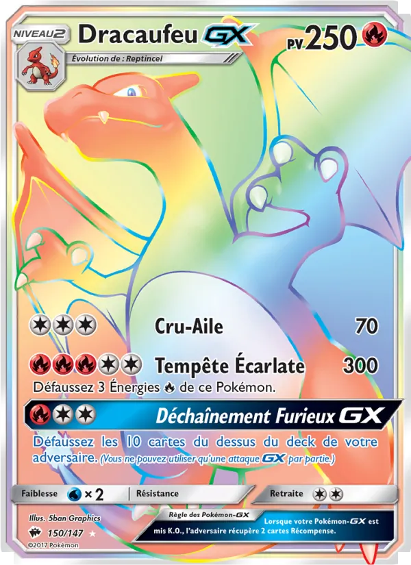 Dracaufeu GX, Ombres Ardentes 150