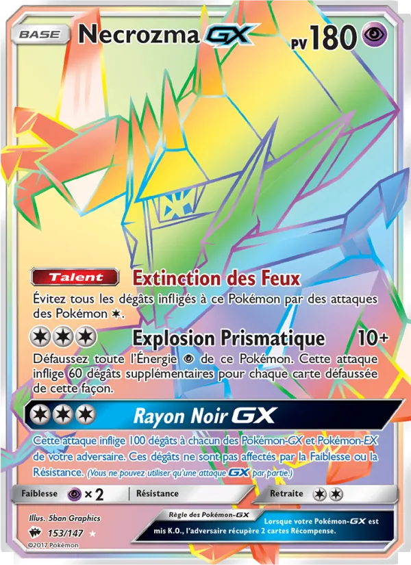 Necrozma GX, Ombres Ardentes 153