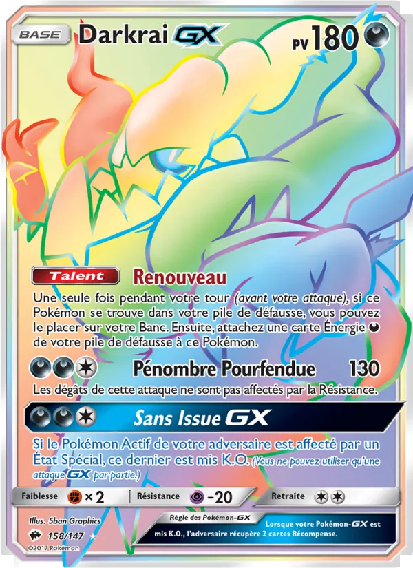 Darkrai GX, Ombres Ardentes 158