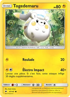 Togedemaru, Ombres Ardentes 47