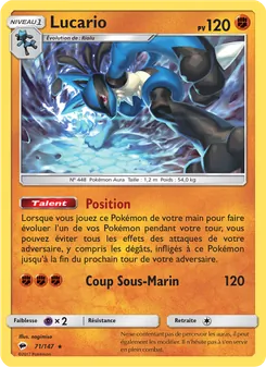 Lucario, Ombres Ardentes 71