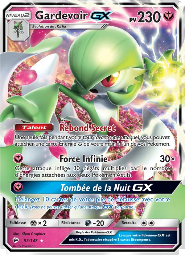 Gardevoir GX, Ombres Ardentes 93