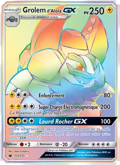 Grolem d’Alola GX, Invasion Carmin 113