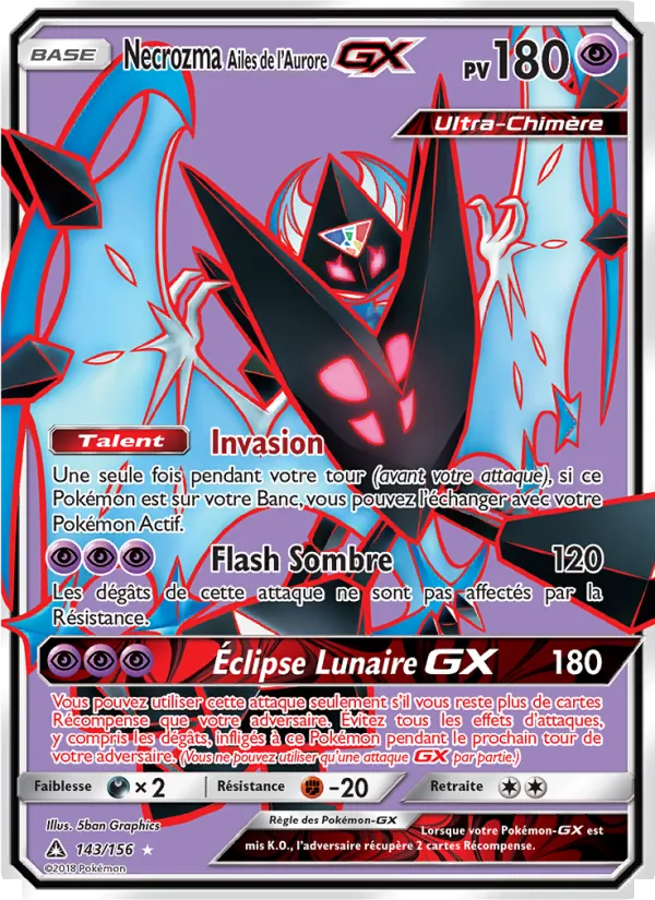 Necrozma Ailes de l’Aurore GX, Ultra-Prisme 143