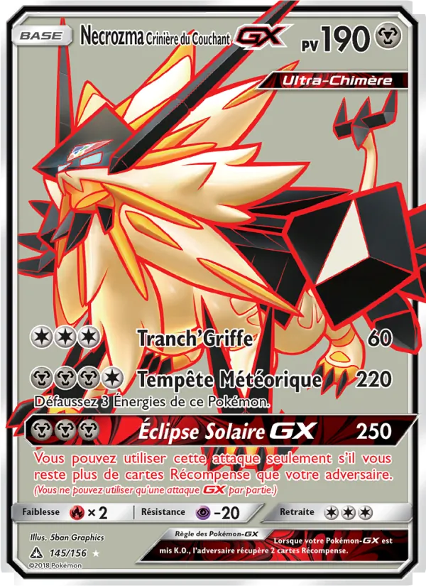 Necrozma Crinière du Couchant GX, Ultra-Prisme 145
