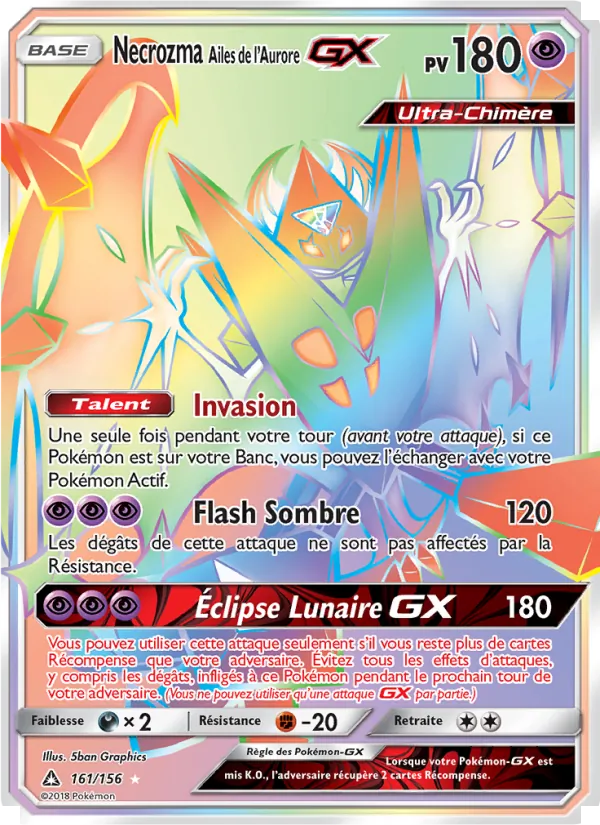 Necrozma Ailes de l’Aurore GX, Ultra-Prisme 161