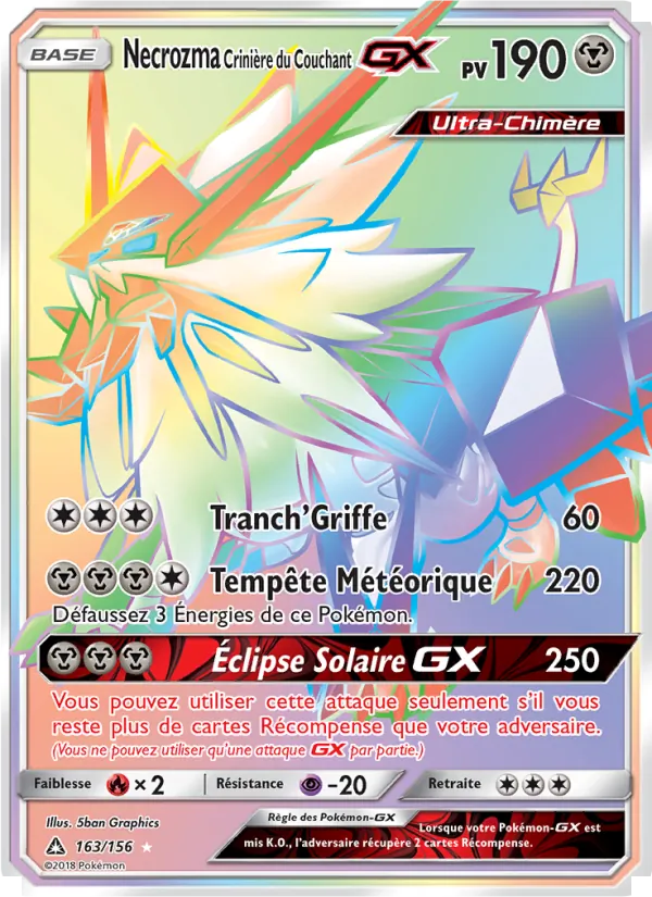Necrozma Crinière du Couchant GX, Ultra-Prisme 163