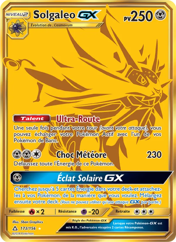 Solgaleo GX, Ultra-Prisme 173
