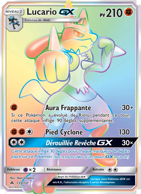 Lucario GX, Lumière Interdite 135