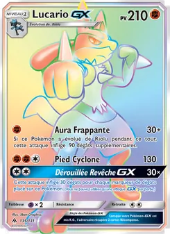 Lucario GX, Lumière Interdite 135