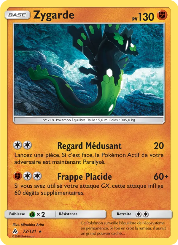 Zygarde, Lumière Interdite 72