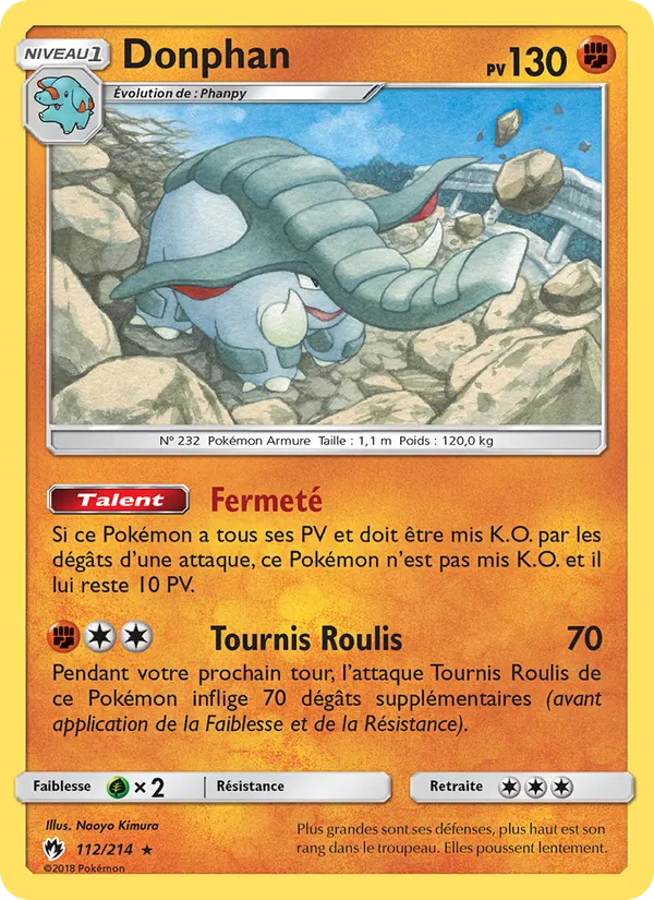 Donphan, Tonnerre Perdu 112