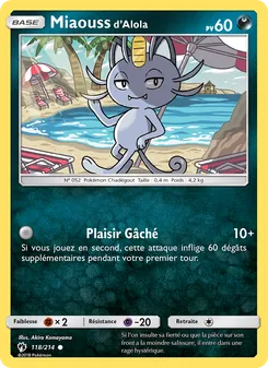 Miaouss d’Alola, Tonnerre Perdu 118