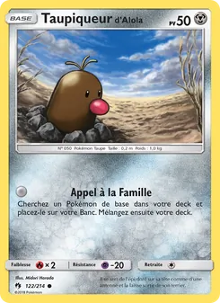 Taupiqueur d’Alola, Tonnerre Perdu 122