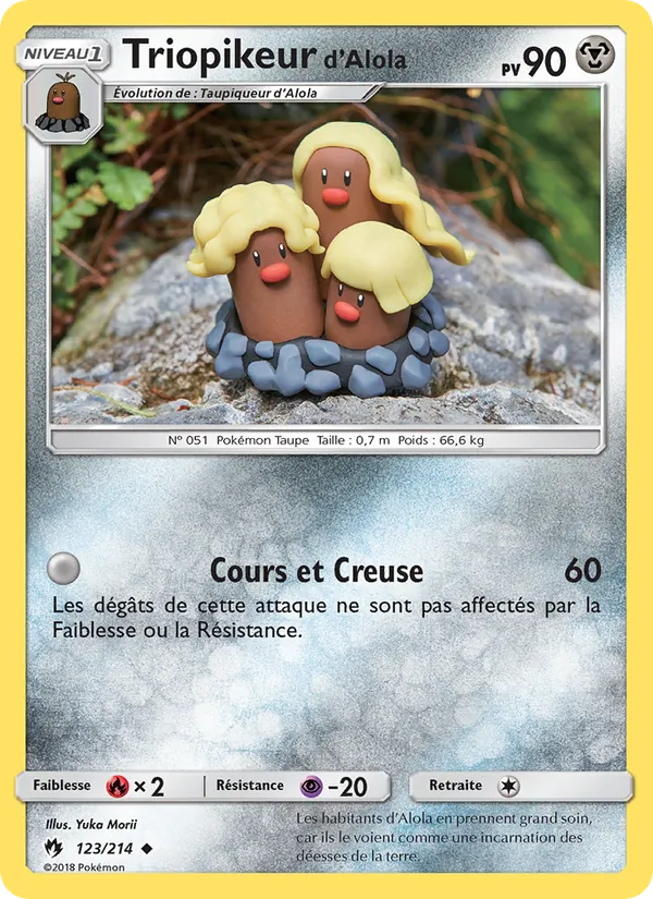 Triopikeur d’Alola, Tonnerre Perdu 123