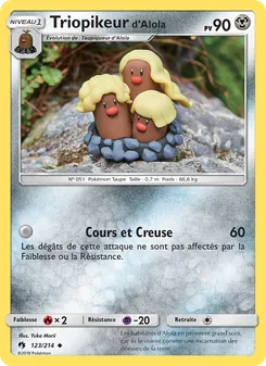 Triopikeur d’Alola, Tonnerre Perdu 123